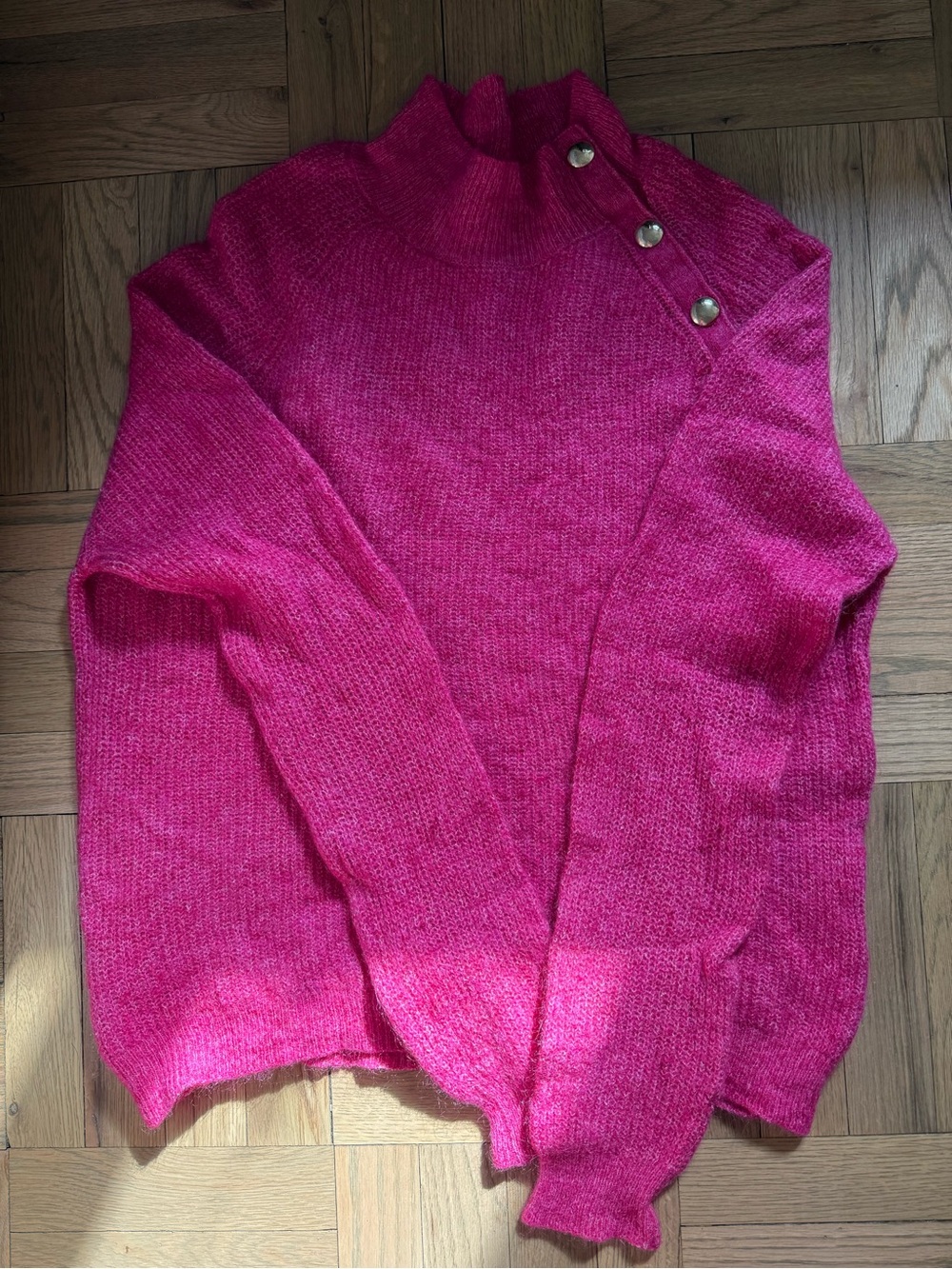 Sézane Pink Wool Sweater